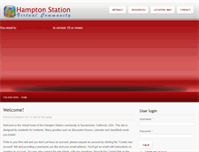 Tablet Screenshot of hamptonstationsacramento.com